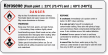 Kerosene Danger GHS Chemical Small Label