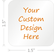 Custom Design Hardhat Labels Square