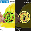 Fall Protection Trained Hard Hat Label