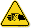Chemical Burns Hazard Symbol, ISO Warning Sign