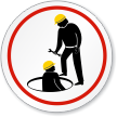 Confined Space, Restricted Area Symbol ISO Prohibition Sign