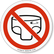 Baby Diaper Changing Not Allowed Prohibition Sign