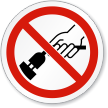 Do Not Remove Plug Symbol ISO Circle Sign