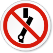Do Not Switch ISO Sign