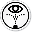 Emergency Eye Wash Station Symbol ISO Circle Sign