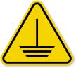 ISO Electric Ground Hazard Symbol Warning Sign