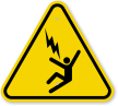 ISO Electrocution Voltage Hazard Symbol Warning Sign