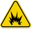 ISO Explosion, Arc Flash Symbol Warning Sign