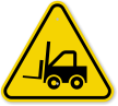 Forklift Hazard ISO Symbol Warning Sign