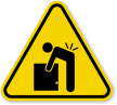 ISO Lifting Hazard Symbol Warning Sign