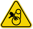 ISO Pinch Point, Entanglement Symbol Hazard Sign