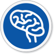 Nervous System Brain Symbol ISO Circle Sign