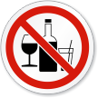 No Alcohol ISO Sign