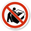 No Digging Through Dumpster ISO Sign