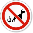 No Dog Fouling ISO Sign
