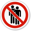 No People Allowed Symbol ISO Circle Sign