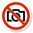No Photography ISO Prohibition Sign