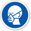 Wear Dust Respirator Symbol ISO Sign