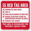 5S Red Tag Area Cross Function Team To Disposition Sign