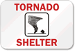 Tornado Shelter Sign