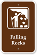Falling Rocks Campground Park Sign