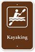 Kayaking Campground Park Sign