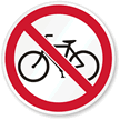 No Bicycles symbol Sign