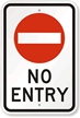 No Entry With Symbol Sign