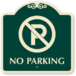 No Parking, Small (with symbol) Sign