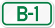 Parking Space Sign B 1