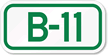 Parking Space Sign B 11