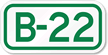 Parking Space Sign B 22