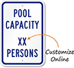 Pool Capacity    Persons Sign