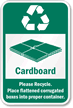 Recycle Cardboard Sign