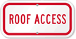 Roof Access Sign