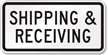 Shipping & Receiving Parking Lot Sign