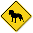 Bull Terrier Symbol Guard Dog Sign