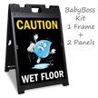 Caution Wet Floor BabyBoss Sign