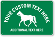 Custom Animal Crossing Sign with Horse Graphic