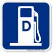 Diesel Fuel Gas Station Graphic Sign