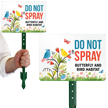Do Not Spray, Butterfly And Bird Habitat Sign
