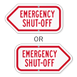 Emergency Shut Off Sign