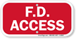 FD Access Sign