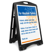 For Absolute Safety Patients Cover Cough Take Masks Sidewalk Sign