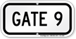 GATE 9 Sign