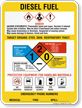 Diesel Fuel Chemical Danger GHS Sign