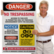 Jobsite Safety   Danger, No Trespassing Construction Site