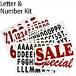 Letter And Number Kit For White Boards