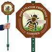 Pollinator Friendly Garden LawnBoss Sign And Stake Kit