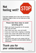 Stop Please Take Steps To Avoid Spreading Germs Sign Panel